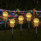 Guirlande solaire de 5 momies lumineuses à planter pour Halloween