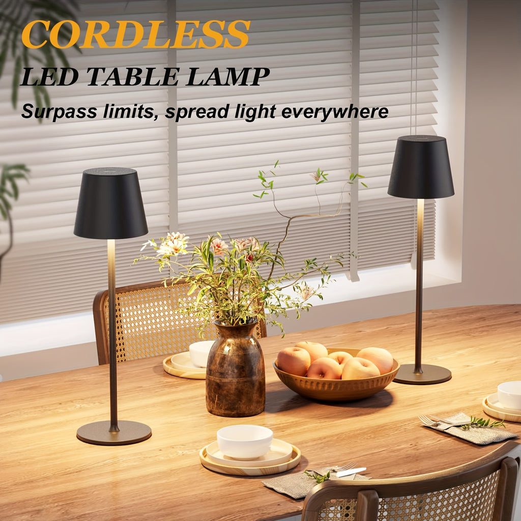 Lampe de chevet sans fil IPX7 en aluminium, lot de 2 ou 4