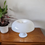 Petite lampe champignon orange vif, 25 cm, branchement USB