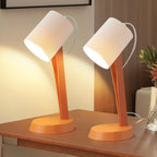 Lot de 2 lampes de chevet E14 orange, petite ou orientable