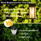 Lampe solaire lanterne à croisillons en losange, lot de 4, 43,5 cm
