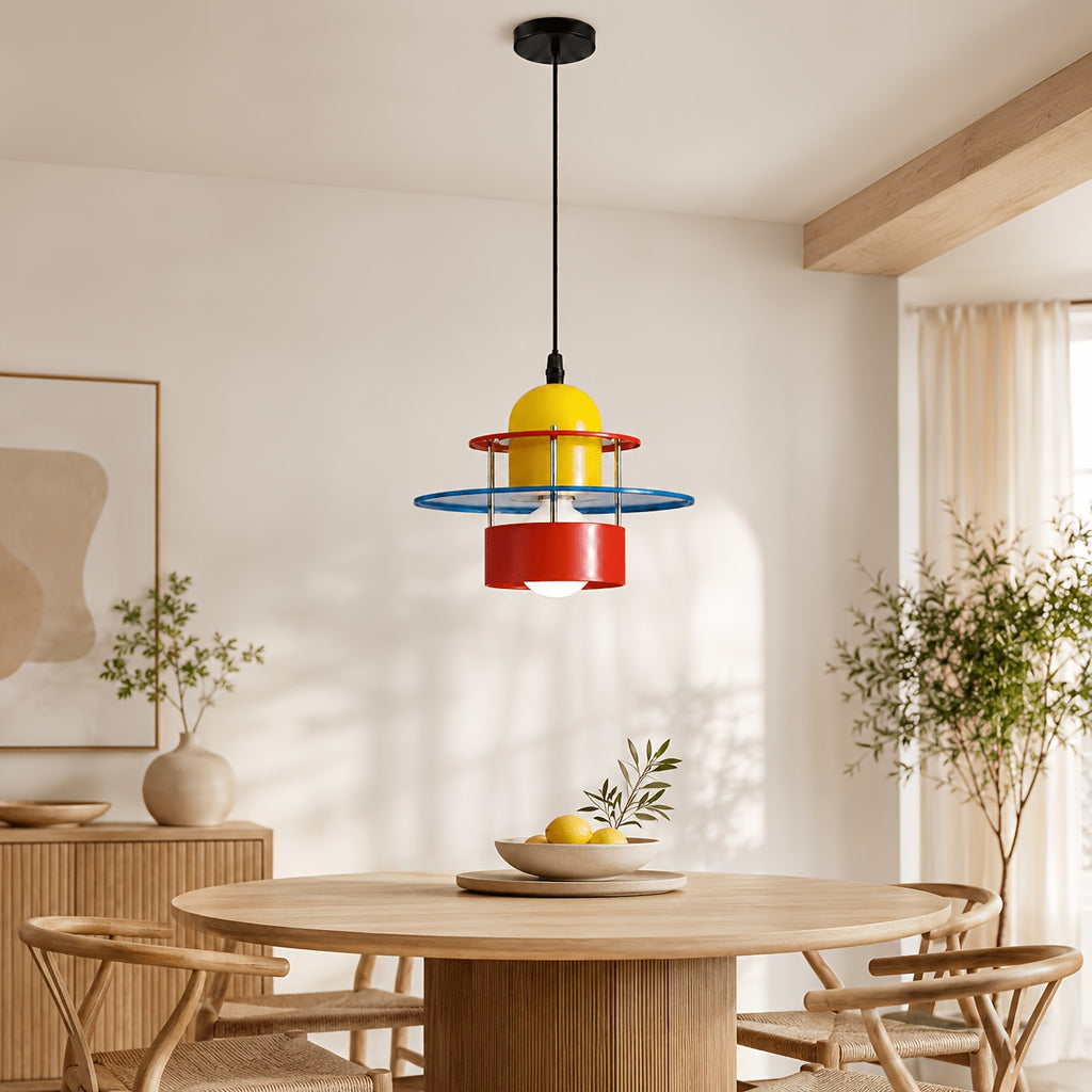 Suspension tricolore en métal pour chambre d'enfant, Ø 30 cm