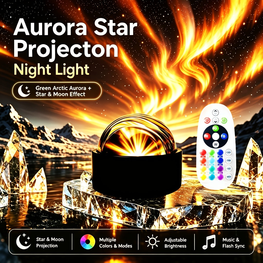 Boule Magique Aurora Noire avec Télécommande