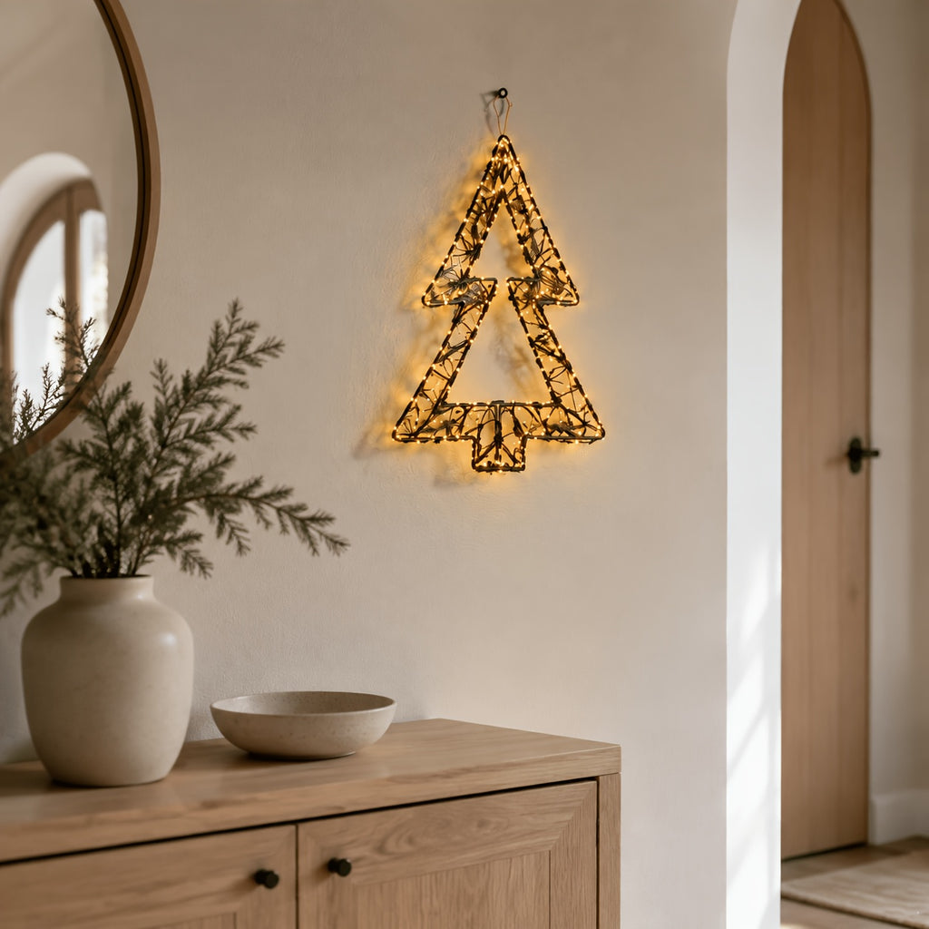 Lampe décorative sapin de Noël lumineux 480 LED, à poser ou suspendre