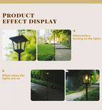 Lampadaire solaire de jardin 210 cm à lanterne classique noire