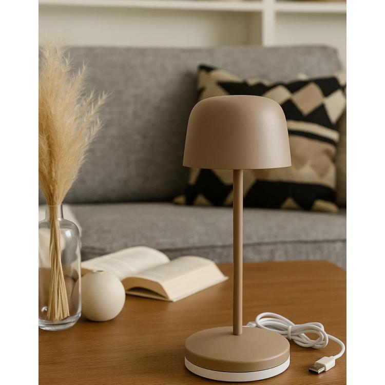 Lampe de table LED sans fil IP54, batterie 7800 mAh et socle de charge