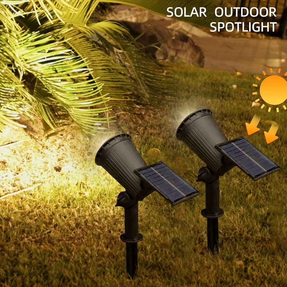 Spot solaire à piquet 9 LED orientable IP65, lot de 2 ou 3