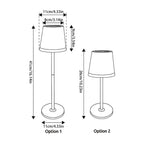 Lampe de table solaire vert sauge à deux hauteurs, IP44, 41 cm