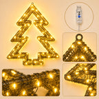 Lampe décorative sapin de Noël lumineux 480 LED, à poser ou suspendre