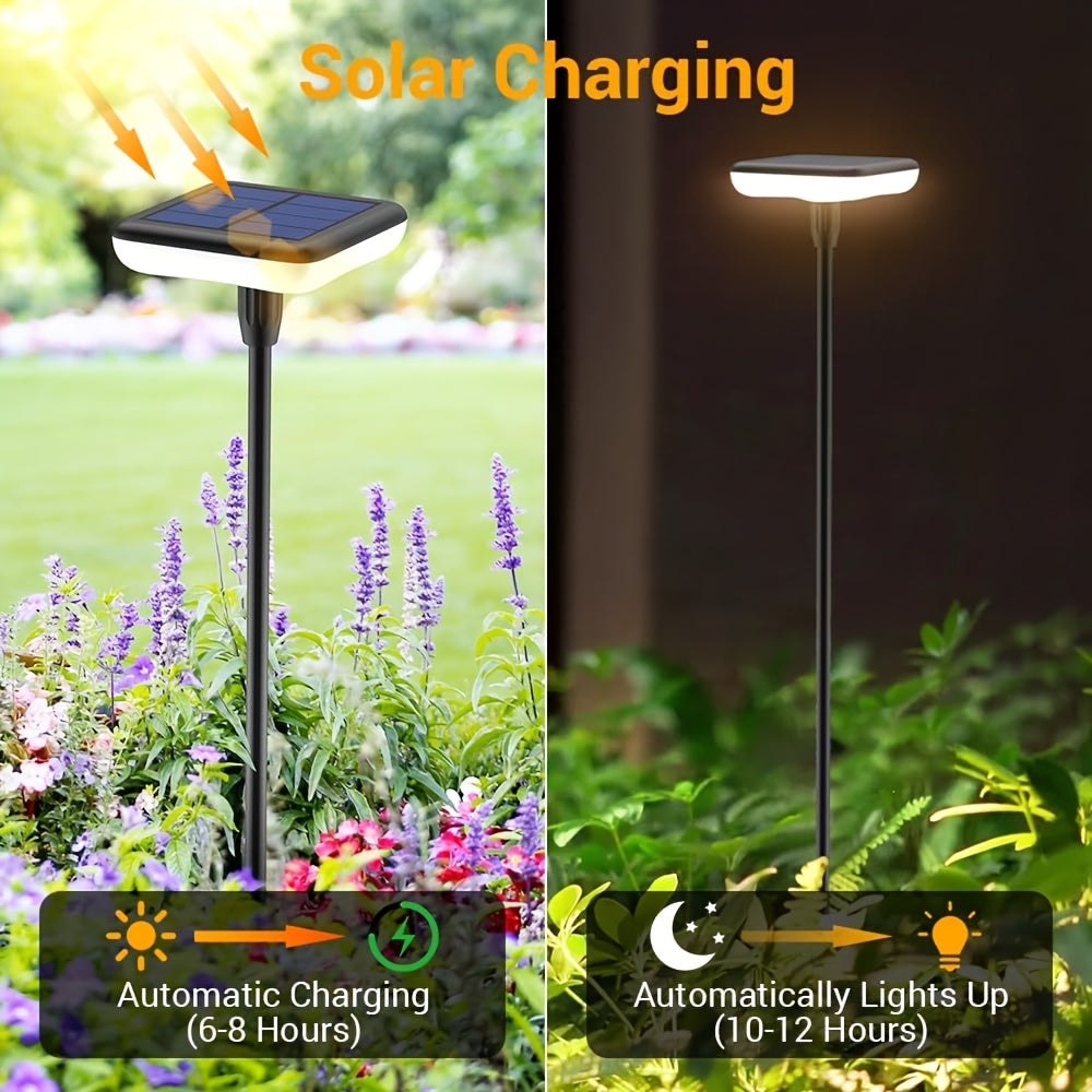 Lampe solaire de jardin oscillante sur tige souple, lot de 4 IP65