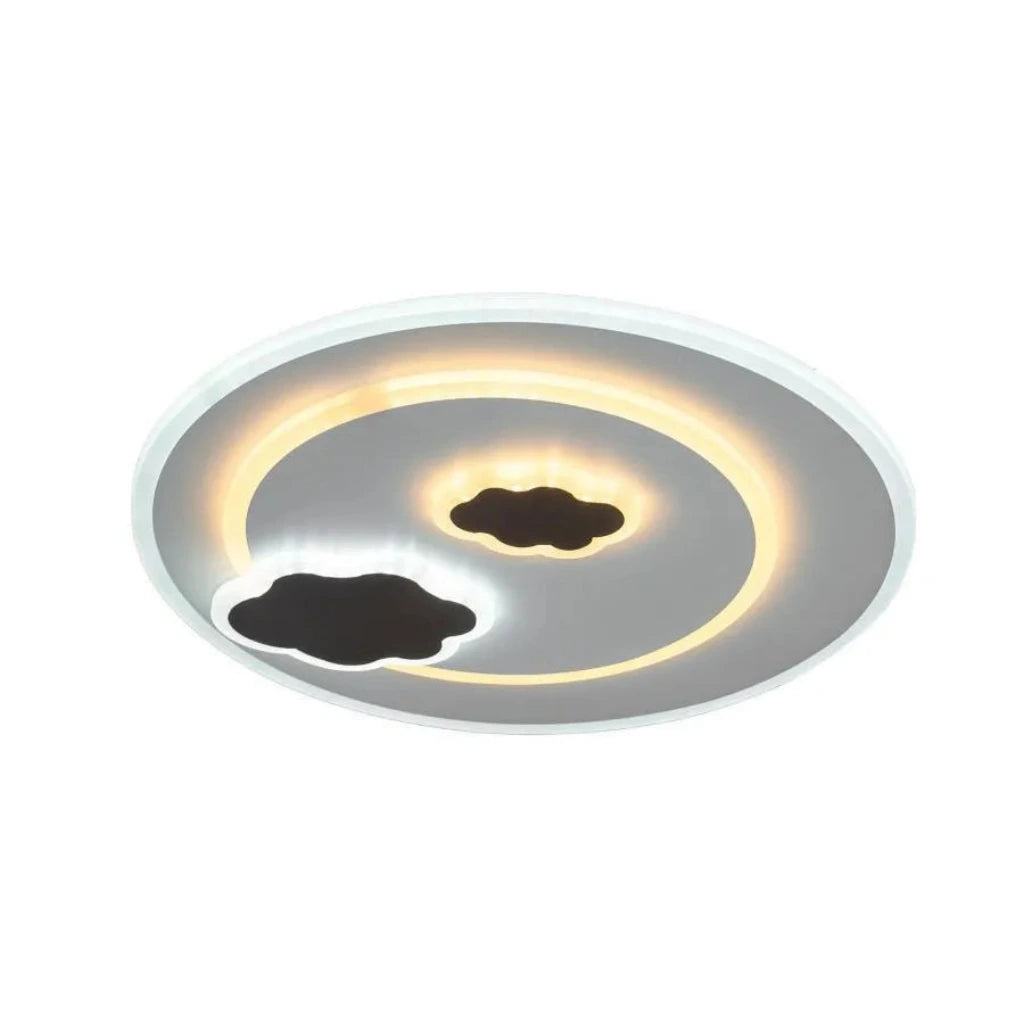 Plafonnier LED rond à nuages Ø 24 cm, trois teintes de blanc