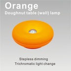 Lampe donut sans fil tactile, à poser ou à fixer au mur, 22 cm