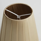 Lot de 3 abat-jour plissés beige à pince, Ø 14 x H 12,9 cm