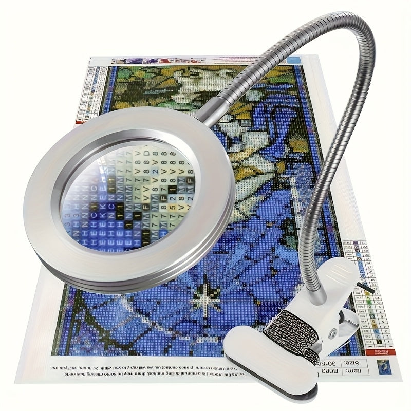 Lampe loupe à anneau LED pour travaux minutieux