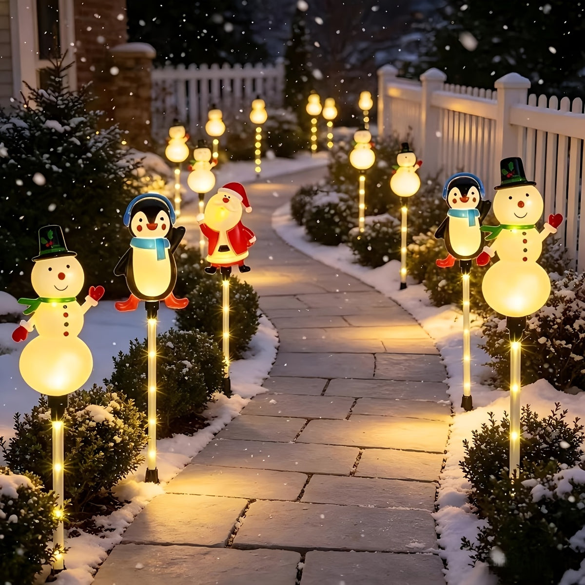 Une entrée de maison décorée pour les fêtes