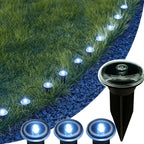 Guirlande solaire de 40 mini piquets lumineux pour bordure, 10 m