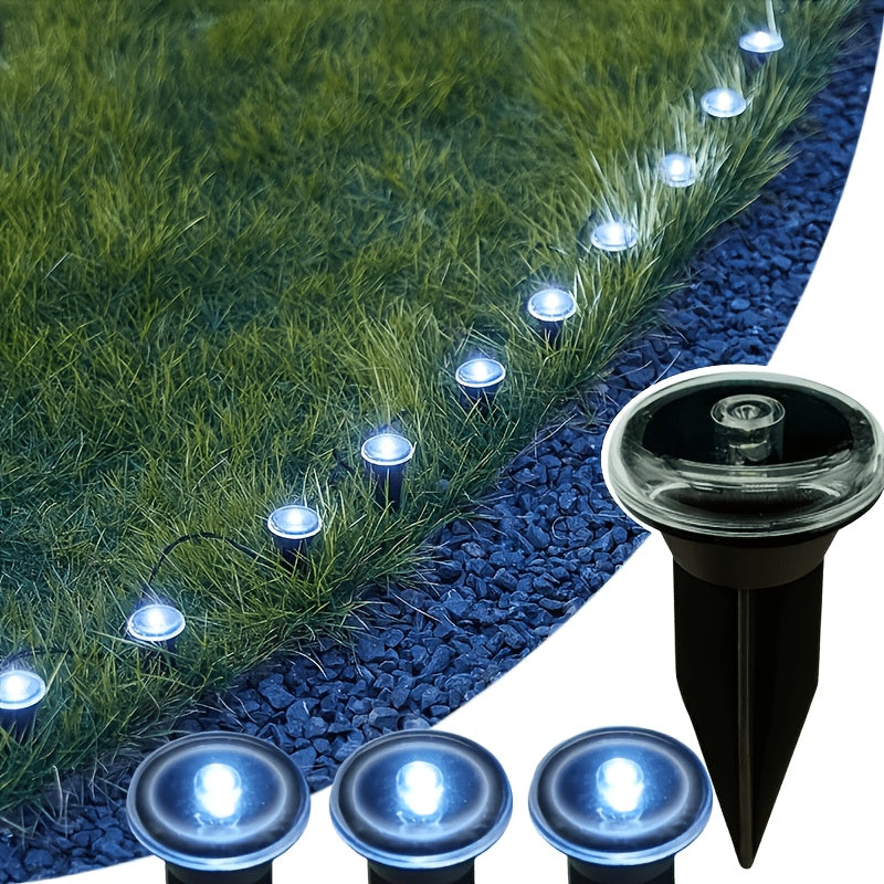 Guirlande solaire de 40 mini piquets lumineux pour bordure, 10 m