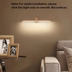 Applique murale LED noire rechargeable, barre aimantée orientable