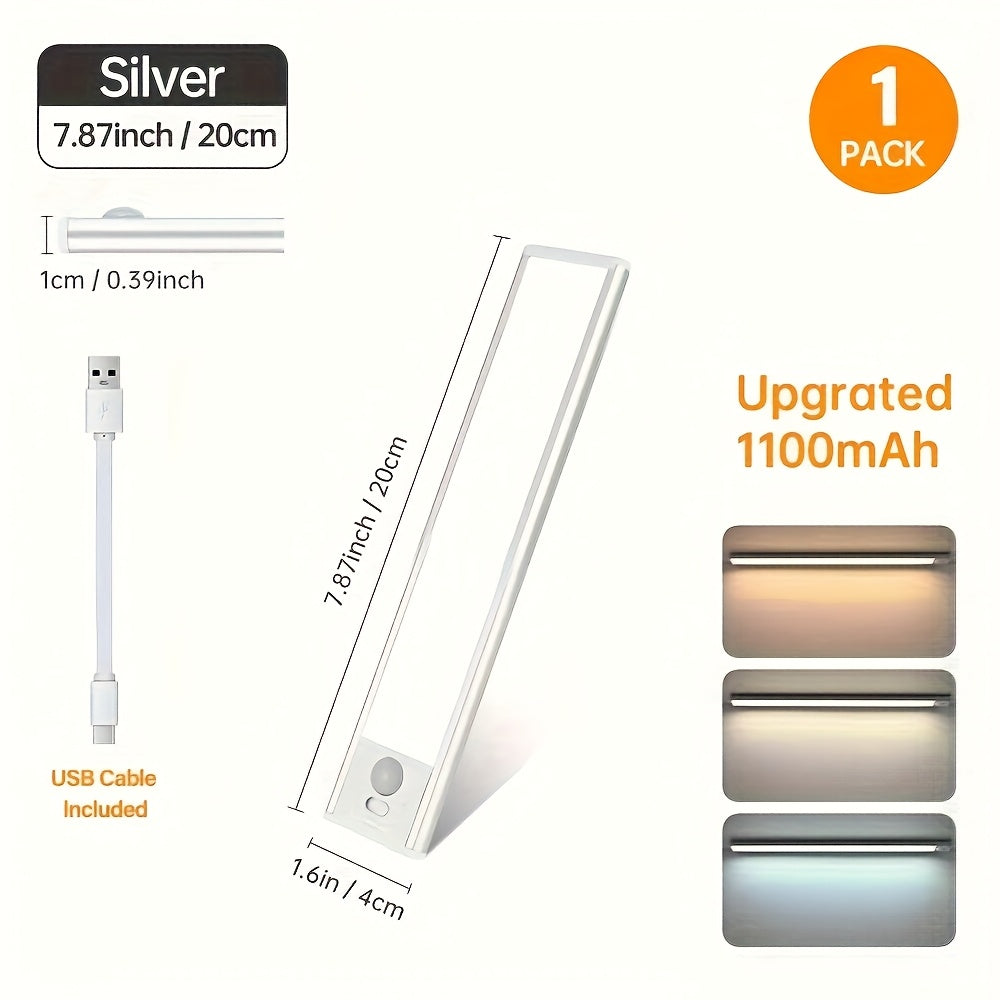 Réglette LED rechargeable à interrupteur à glissière, 20 à 40 cm