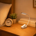 Lampe de lecture à pince col de cygne 14,5 cm, à poser ou clipser
