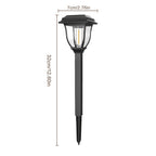 Lanterne solaire vintage à ampoule filament, 32 cm, IP44, lot de 6