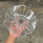 Abat-jour fleur de lotus en plastique transparent, Ø 27,5 cm