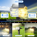 Spot solaire 68 LED à panneau orientable, blanc chaud, lot de 2 à 6
