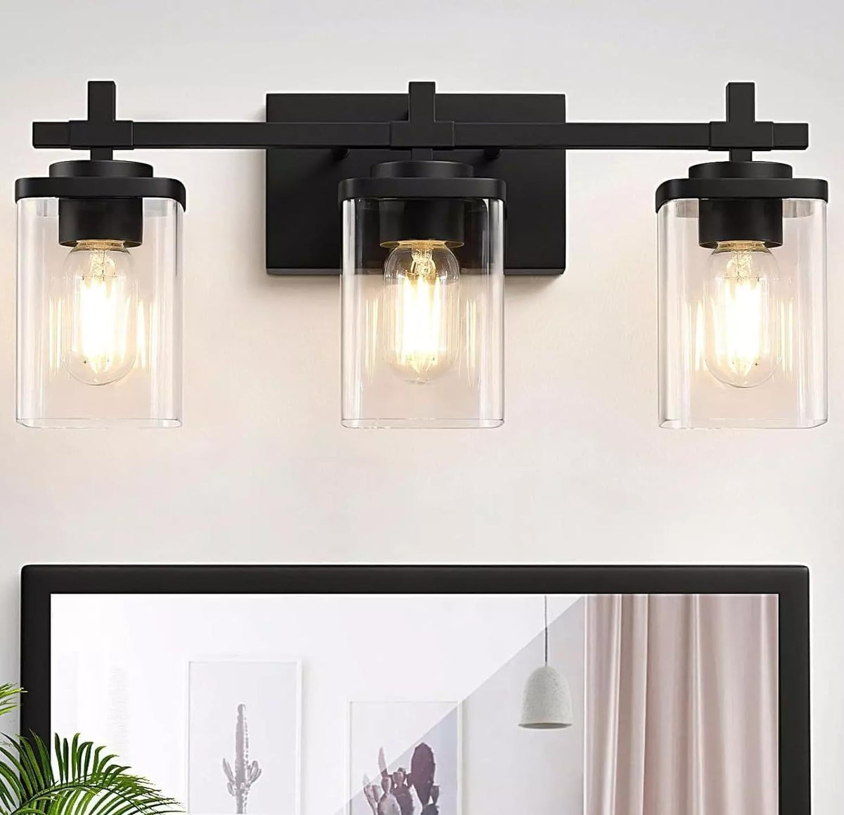 Trois verres pour rampe de bains ou lustre