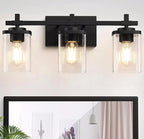 Lot de 3 cylindres de remplacement en verre transparent, Ø 9 cm