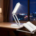 Lampe de bureau LED pliable sans fil, panneau tactile à 3 teintes