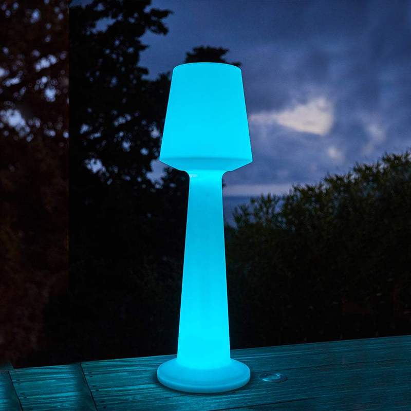 Lampadaire solaire lumineux RVB 110 cm avec télécommande