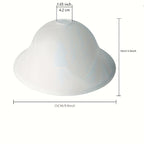 Verre de remplacement cloche givré, blanc laiteux ou beige, Ø 25 cm