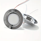 Spot LED encastrable chromé extra-plat Ø 72 mm, 12 V ou 24 V