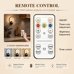 Applique murale LED anneau noir rechargeable, avec télécommande