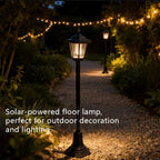 Lampadaire solaire rétro de 82 cm pour allée de jardin, IP44