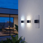 Applique murale solaire LED en acrylique, blanc chaud ou blanc froid