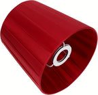 Lot de 2 petits abat-jour plissés rouge bordeaux, à pince ou bague E14