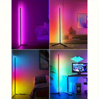 Lampadaire d'angle LED 140 cm, blancs 2700 à 6000 K et couleurs