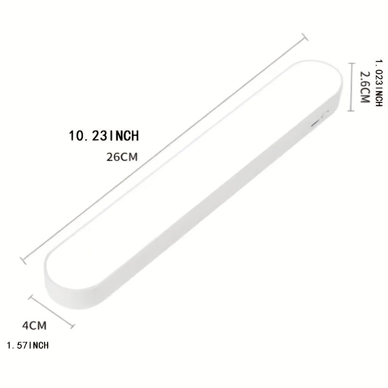 Réglette LED aimantée rechargeable 26 cm, trois teintes, blanche