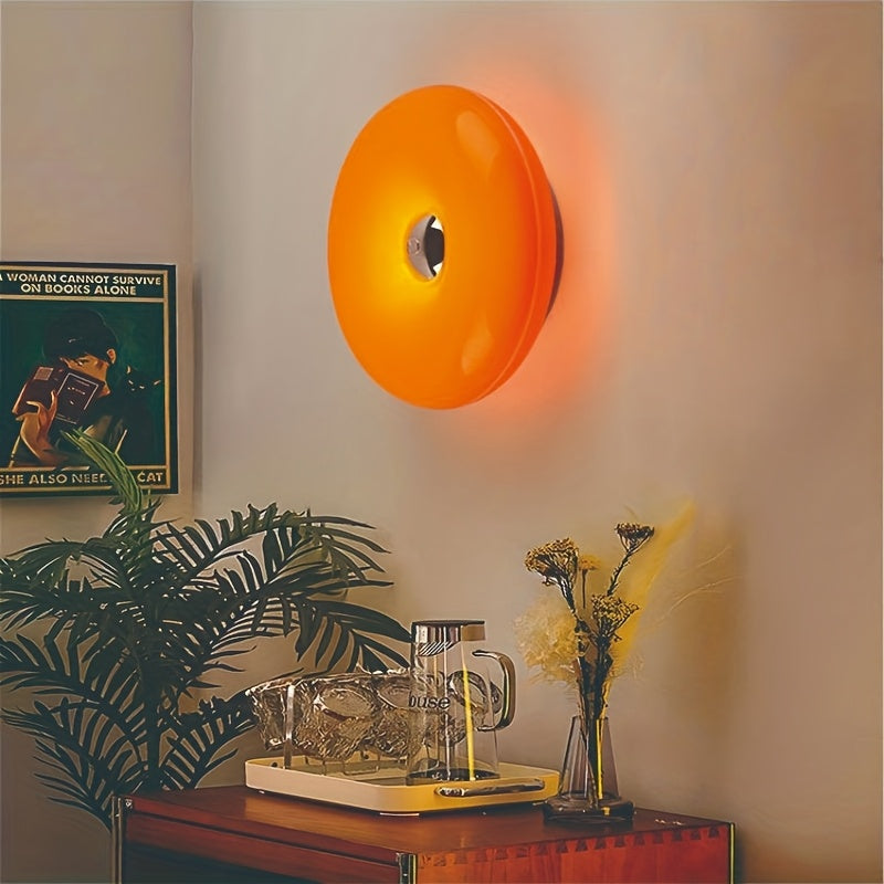 Lampe donut sans fil tactile, à poser ou à fixer au mur, 22 cm
