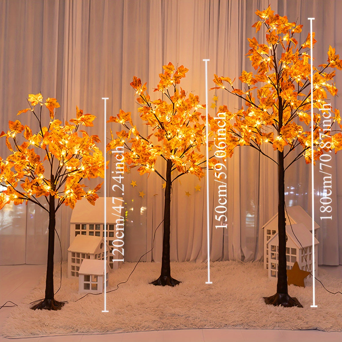 Lampadaire arbre d'érable lumineux LED, de 120 à 210 cm