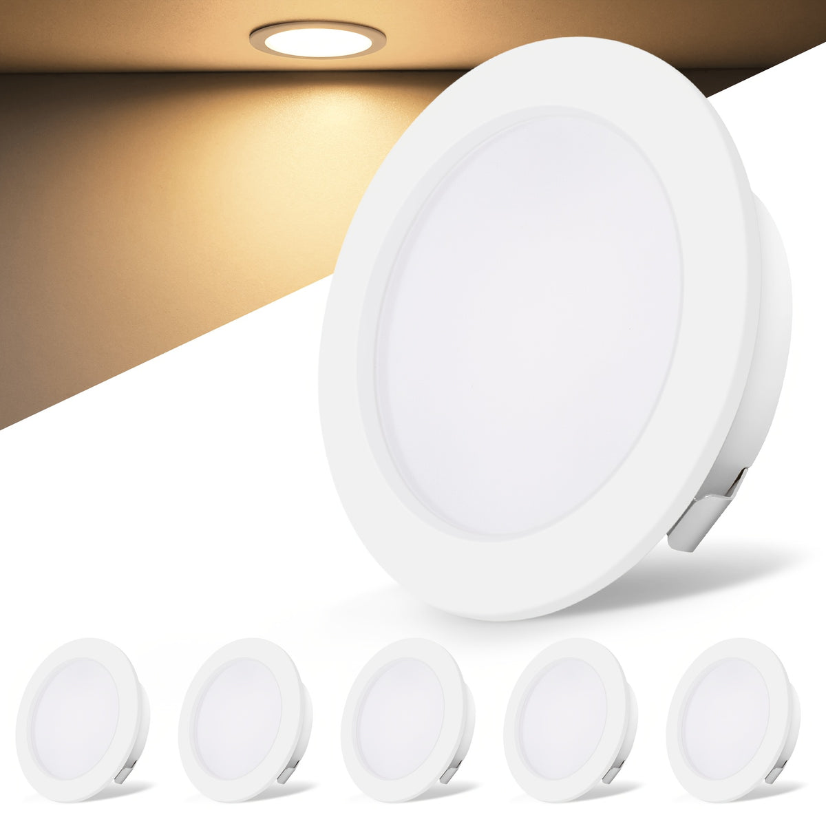 Mini spot LED encastrable pour meuble et plafond bas