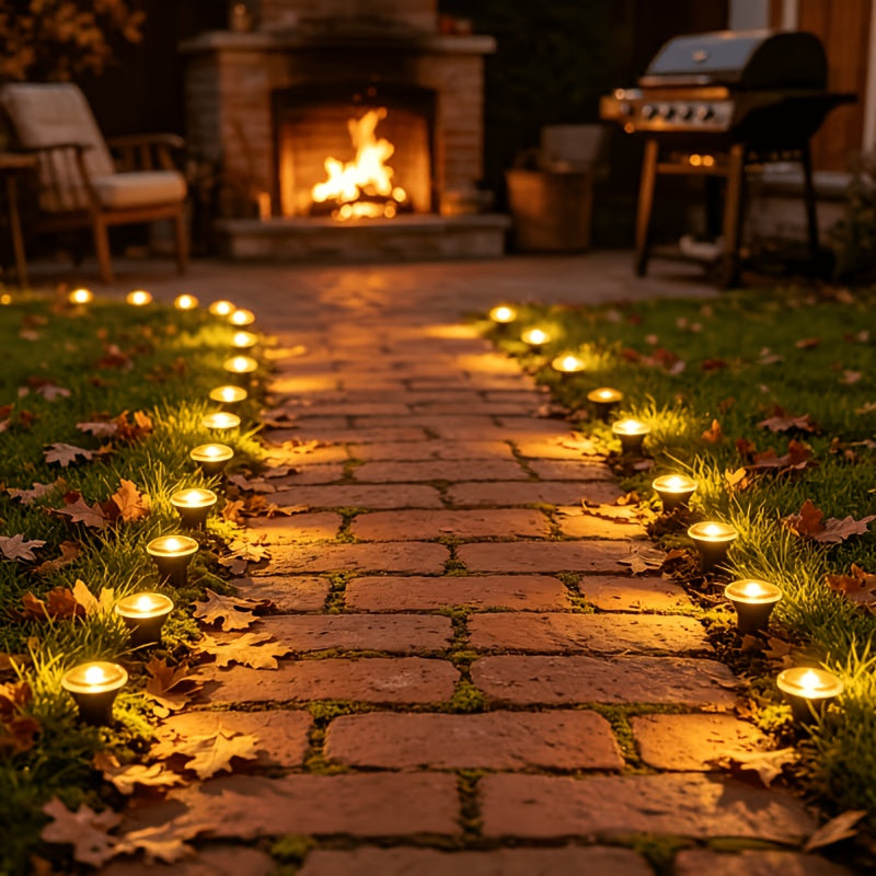 Guirlande solaire de 40 mini piquets lumineux pour bordure, 10 m