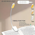 Lampe de lecture à pince avec arrêt programmé 30 ou 60 min, USB-C