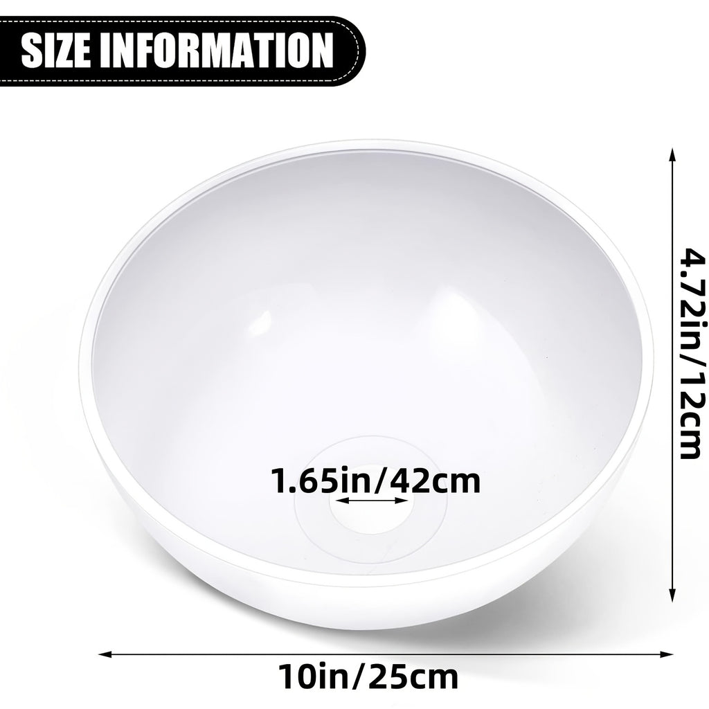 Lot de 2 abat-jour en plastique blanc pour lampadaire avec liseuse