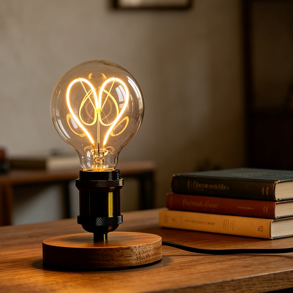 Ampoule LED filament en forme de cœur G95, culot E27, rétro