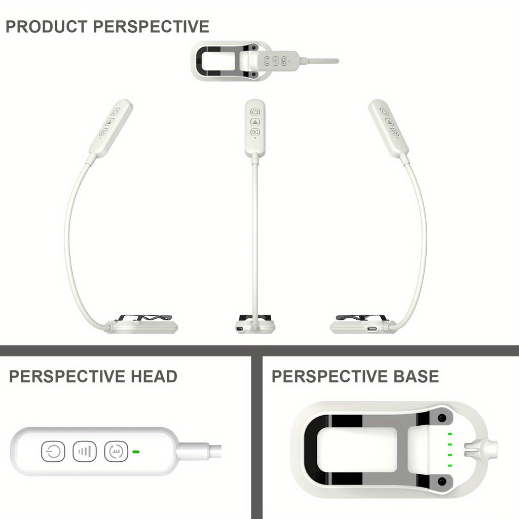 Lampe de lecture à pince 20 LED de 54 g, lumière ambrée 1600 K