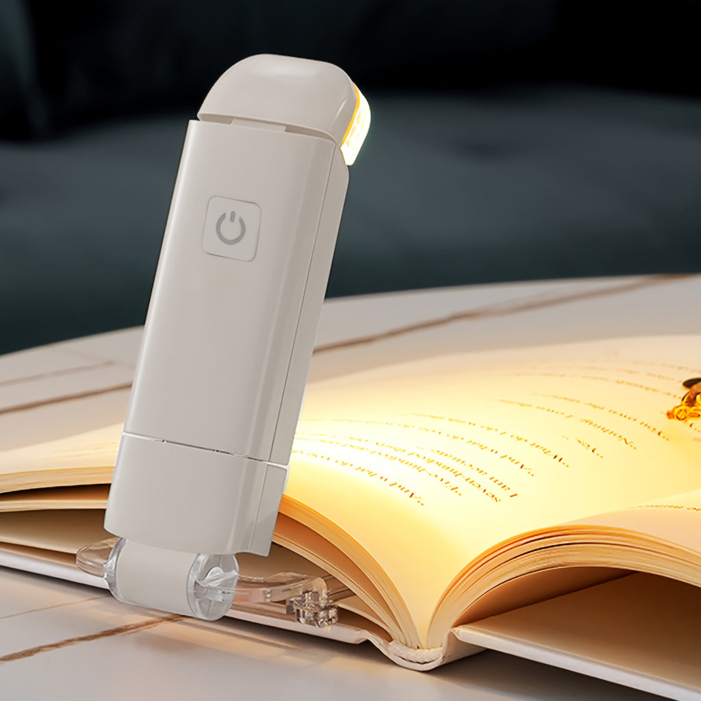 Lampe de lecture à pince à prise USB intégrée, 40 g, quatre coloris