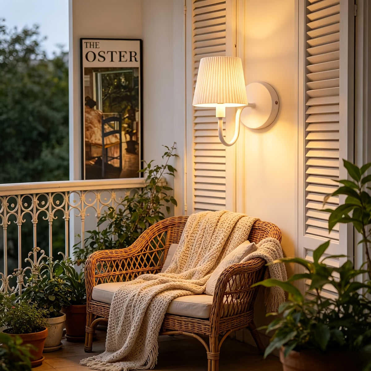 Une applique de chambre ou d'entrée sans câble