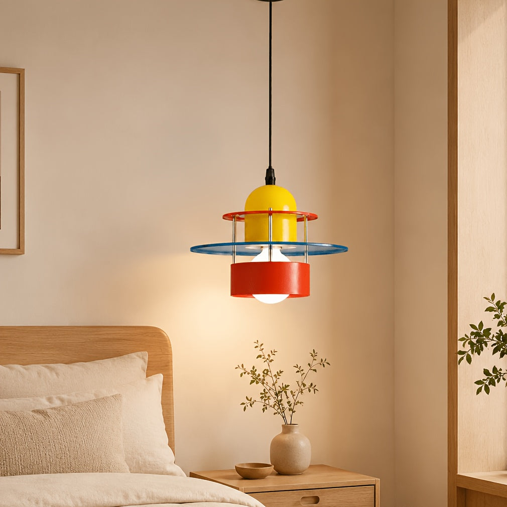 Suspension tricolore en métal pour chambre d'enfant, Ø 30 cm